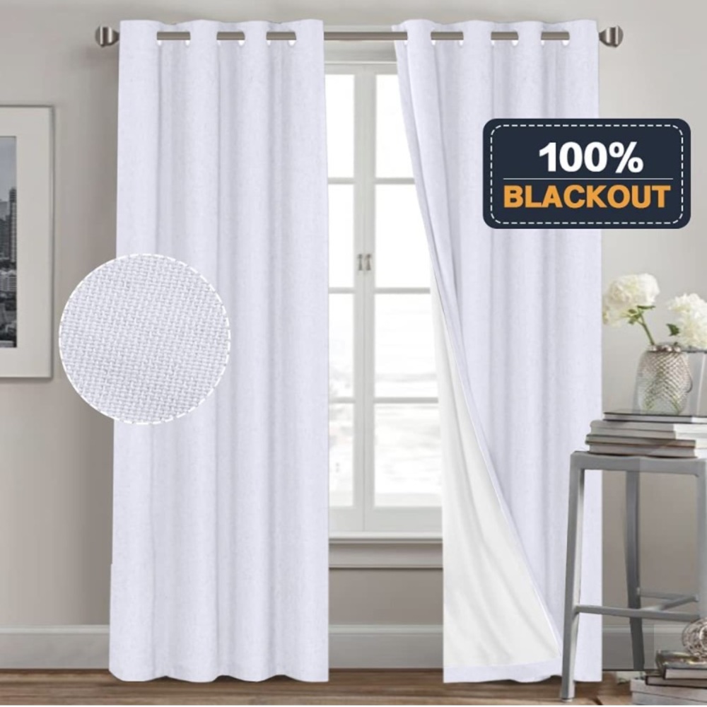 Total Blackout Curtains White